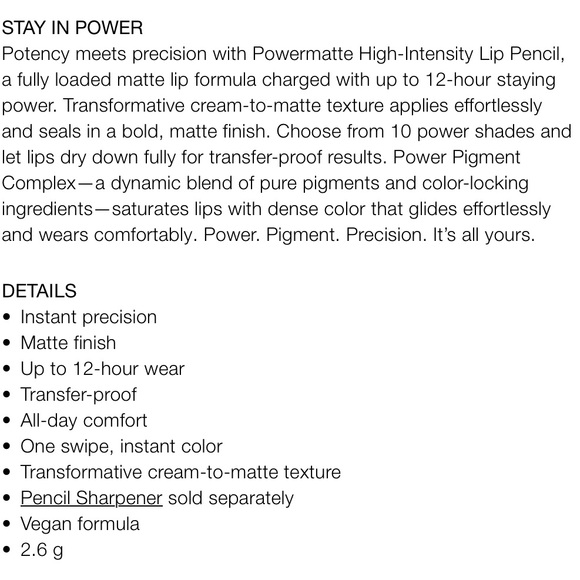 NARS Powermatte High-Intensity Lip Pencil color 180 WALKRIE - Picture 5 of 5